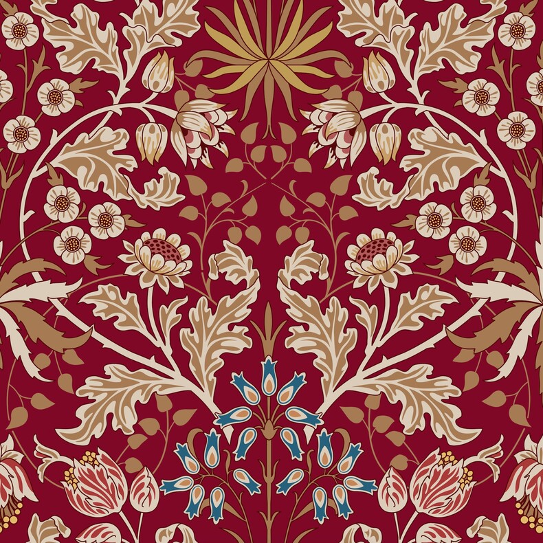 ткань Gia в цвете Sixties Red